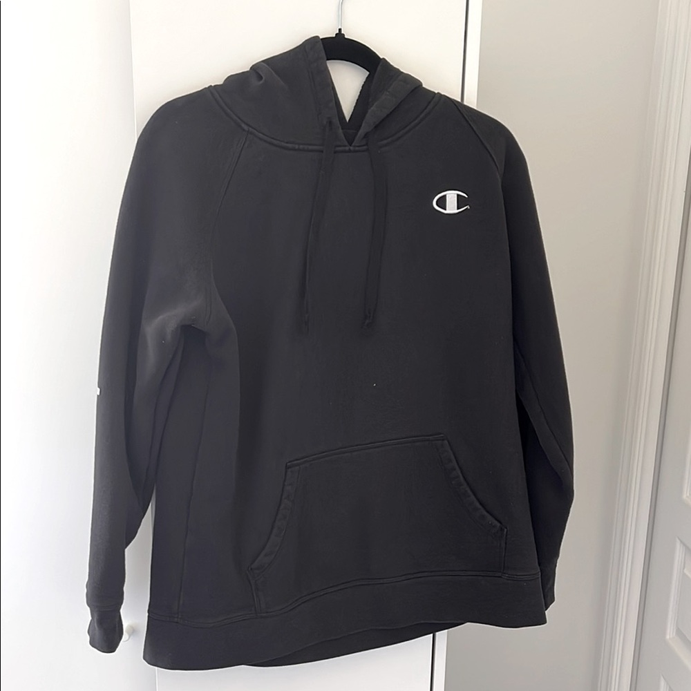 Black champion hoodie